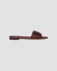 Fendi Women's FF Leather Flat Sandals - 1