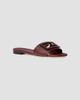 Fendi Women's FF Leather Flat Sandals - 2