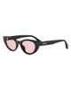 Fendi Women's Lettering 51MM Logo Oval Sunglasses - 1