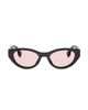 Fendi Women's Lettering 51MM Logo Oval Sunglasses - 2