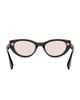 Fendi Women's Lettering 51MM Logo Oval Sunglasses - 5