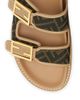 Fendi Women's Logo Canvas Flat Sandals - 4