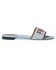 Fendi Women's Logo Denim Sandals - 1
