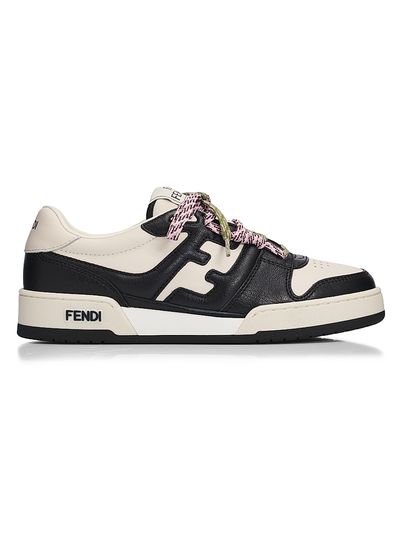 Fendi Women's Match Leather Low-Top Sneakers