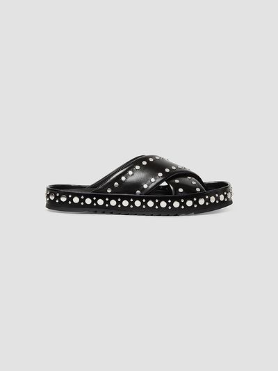Fendi Women's Studded Crisscross Slides