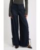 Feners Feners Delirio Lace-Up Wide Leg Pinstripe Pants - 1