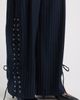 Feners Feners Delirio Lace-Up Wide Leg Pinstripe Pants - 4