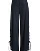Feners Feners Delirio Lace-Up Wide Leg Pinstripe Pants - 5