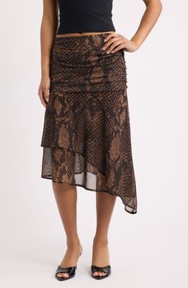 Feners Feners Festa Mesh Midi Skirt
