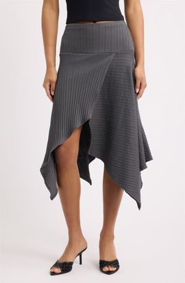 Feners Feners Fragmento Ribbed Midi Skirt