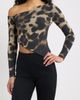 Feners Feners Mirada Asymmetrical Leopard Print Top  - 1