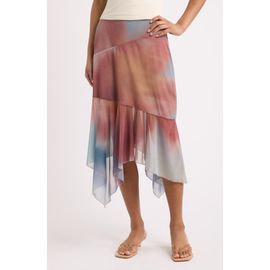 Feners Feners Mirada Asymmetrical Midi Skirt