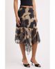Feners Feners Mirada Leopard Print Mesh Midi Skirt  - 1