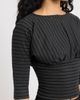 Feners Feners Promesa Pinstripe Ruched Top - 4