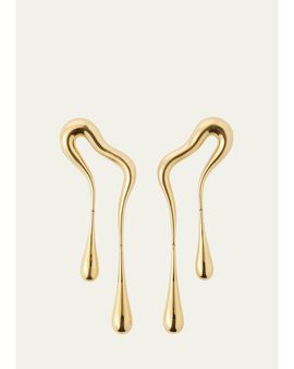 Fernando Jorge 18K Yellow Gold Bold Stream Doubled Earrings