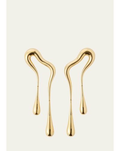 Fernando Jorge 18K Yellow Gold Bold Stream Doubled Earrings