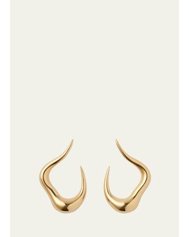 Fernando Jorge 18K Yellow Gold Bold Stream Open Small Earrings