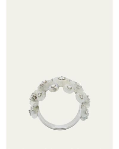 Fernando Jorge Diamond Surrounding Triple Ring in 18k White Gold