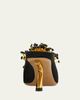 Ferragamo 55mm Safi Beaded Satin Mules - 2