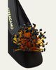Ferragamo 55mm Safi Beaded Satin Mules - 3