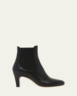 Ferragamo 70mm Tenny Leather Ankle Boots