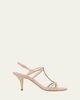 Ferragamo 70mm Tiane Leather Sandals - 1