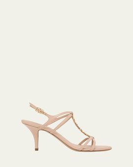 Ferragamo 70mm Tiane Leather Sandals