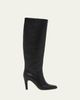 Ferragamo 95mm Nylu Leather Knee-High Boots - 1