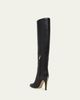 Ferragamo 95mm Nylu Leather Knee-High Boots - 2