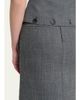 FERRAGAMO Double-Breasted Mouline Wool Mini Skirt - 5