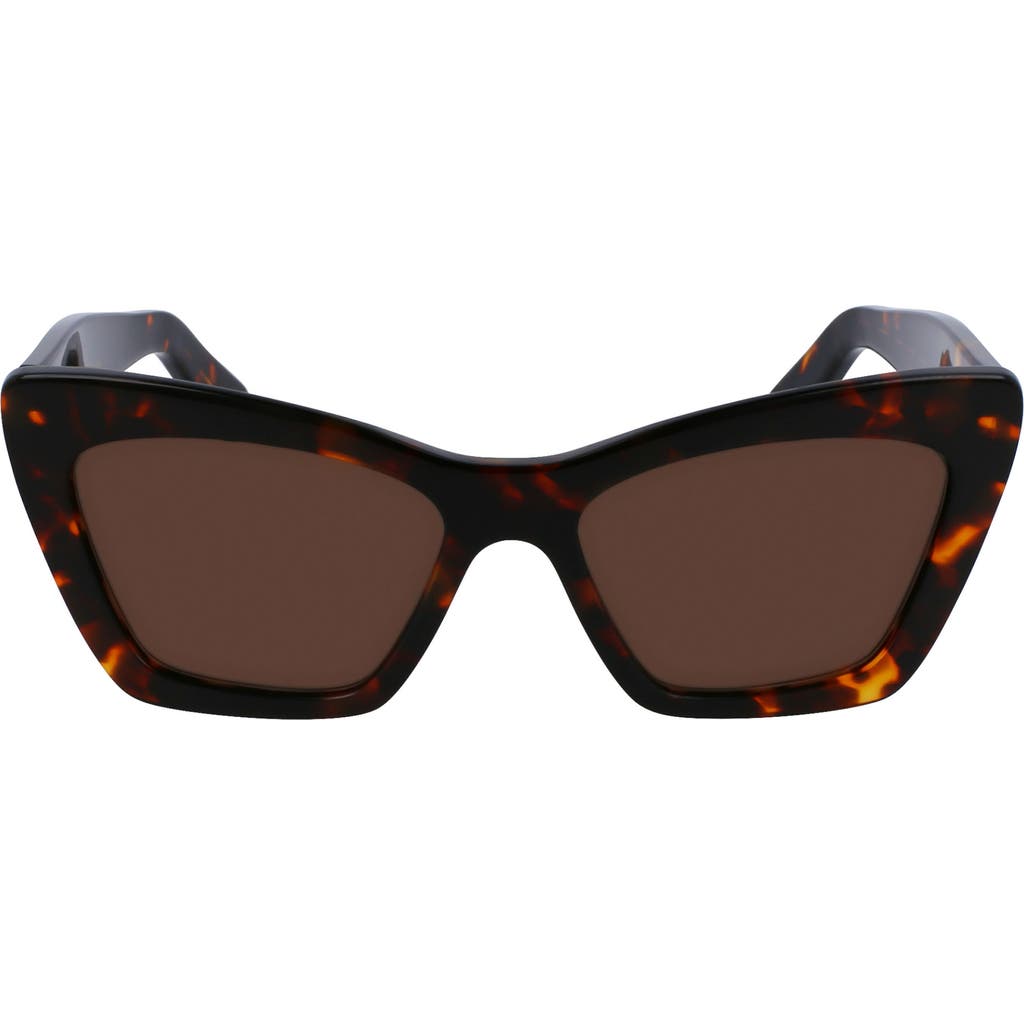 FERRAGAMO FERRAGAMO 55mm Butterfly Sunglasses