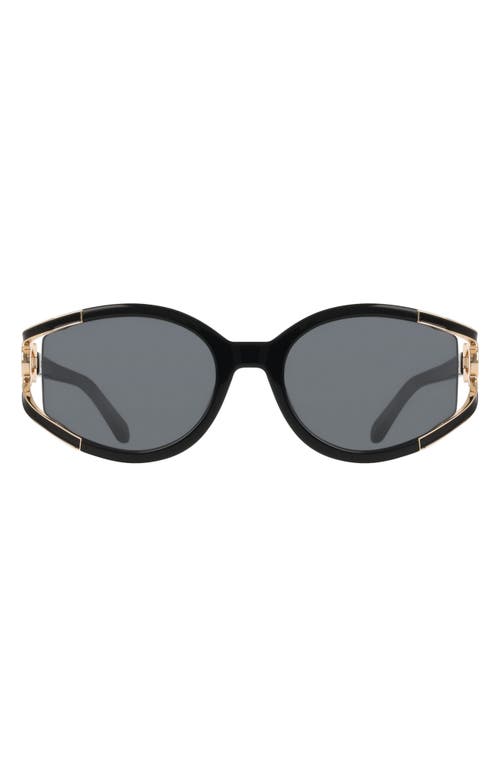 FERRAGAMO FERRAGAMO 56mm Oval Sunglasses