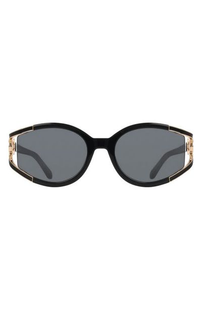 FERRAGAMO FERRAGAMO 56mm Oval Sunglasses