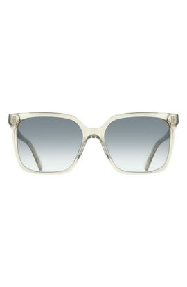 FERRAGAMO FERRAGAMO 57mm Rectangle Sunglasses