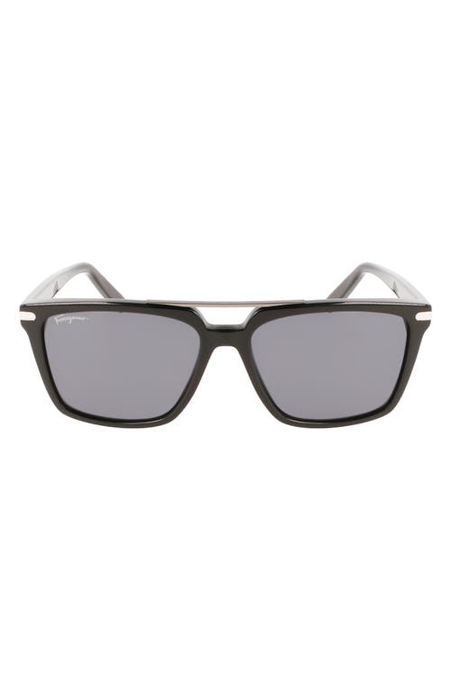 FERRAGAMO FERRAGAMO 57mm Rectangular Sunglasses
