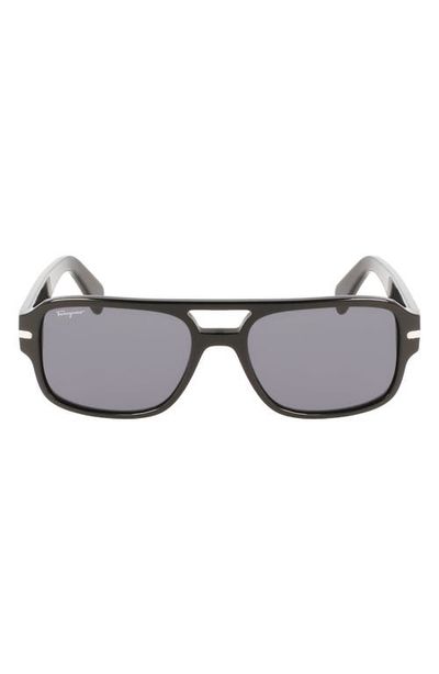 FERRAGAMO FERRAGAMO 58mm Navigator Sunglasses