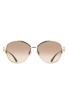 FERRAGAMO FERRAGAMO 61mm Gradient Cat Eye Sunglasses