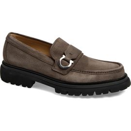 FERRAGAMO FERRAGAMO Andover Gancini Bit Lug Sole Loafer