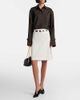 Ferragamo Ferragamo Belted cotton and silk miniskirt - 2