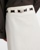 Ferragamo Ferragamo Belted cotton and silk miniskirt - 4