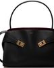 Ferragamo Ferragamo Black & Red Hug Soft Bicolor Shoulder Bag - 1