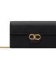 Ferragamo Ferragamo Black Double Gancini Mini Clutch - 1