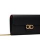 Ferragamo Ferragamo Black Double Gancini Mini Clutch - 2