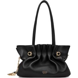 Ferragamo Ferragamo Black 'Ferragamo' Soft S Bag