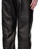 Ferragamo Ferragamo Black Five Pocket Nappa Leather Pants - 3