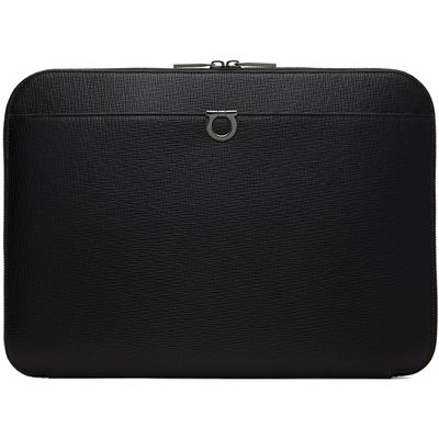 Ferragamo Ferragamo Black Gancini Document Holder