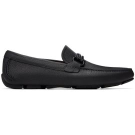 Ferragamo Ferragamo Black Gancini Driver Ornament Loafers