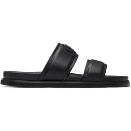 Ferragamo Ferragamo Black Gancini Ornament Slide Sandals