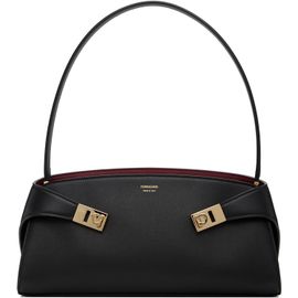 Ferragamo Ferragamo Black Hug East-West Shoulder Bag