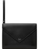 Ferragamo Ferragamo Black Leather Document Pouch - 1